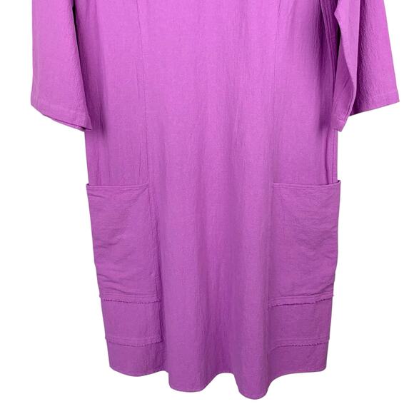 Soft Surroundings Carpe Diem Dress Purple Gauze Pockets Cotton Women's XS - Picture 5 of 10